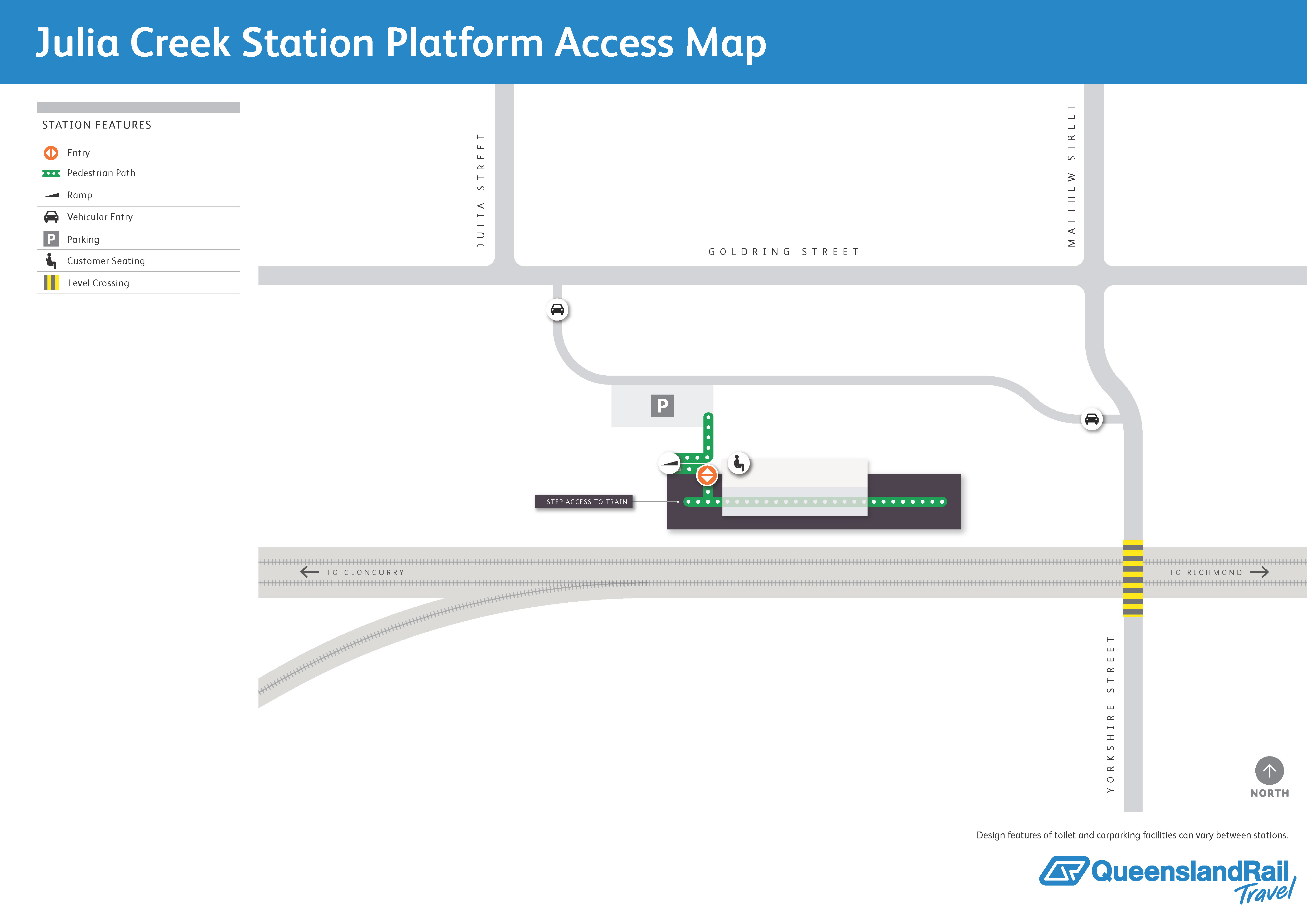 Julia Creek Railway Station map 1
